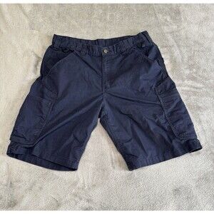 Carhartt Men's Relaxed Fit Shorts Side Back Pockets Blue Size 36